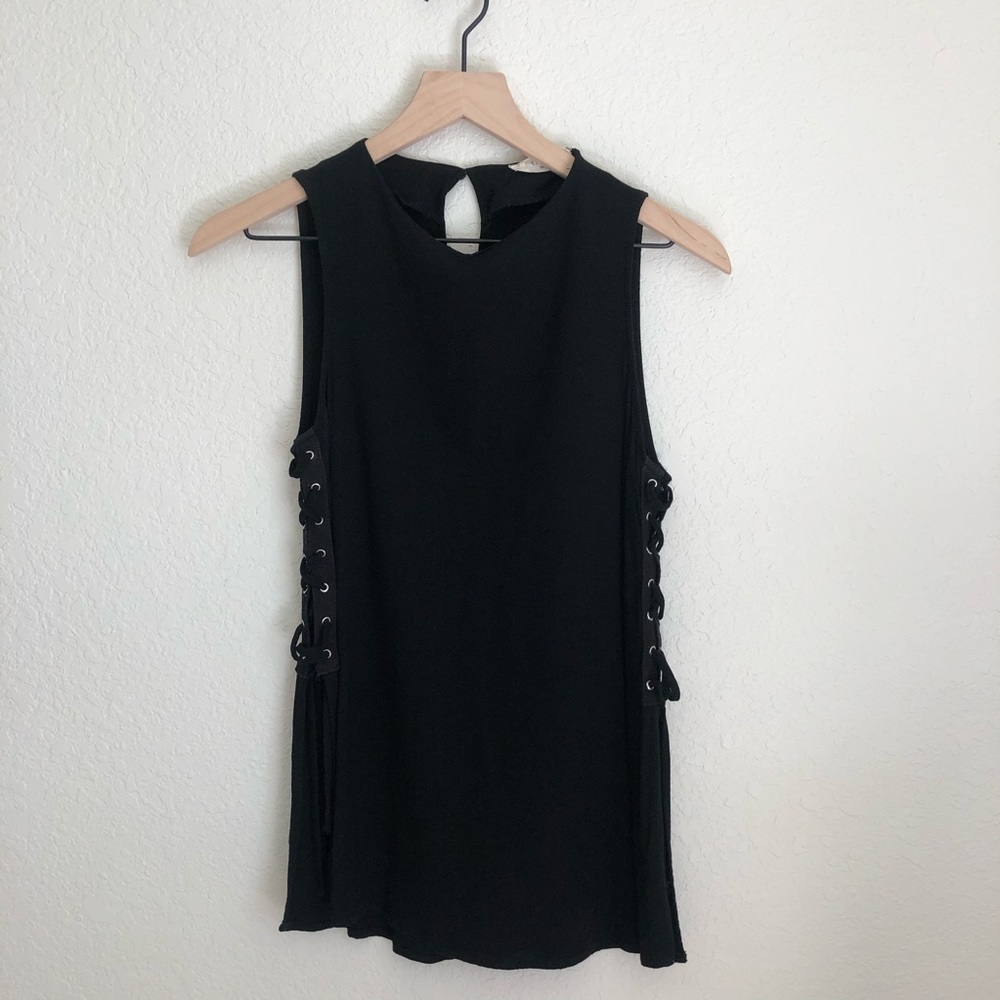 Elodie Lace Up Side Tie Tank